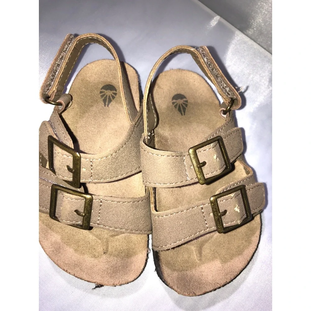 Academy BCG Toddler Sandals Tan Brown Buckle Strap Set Sizes 5D 6D 10796103